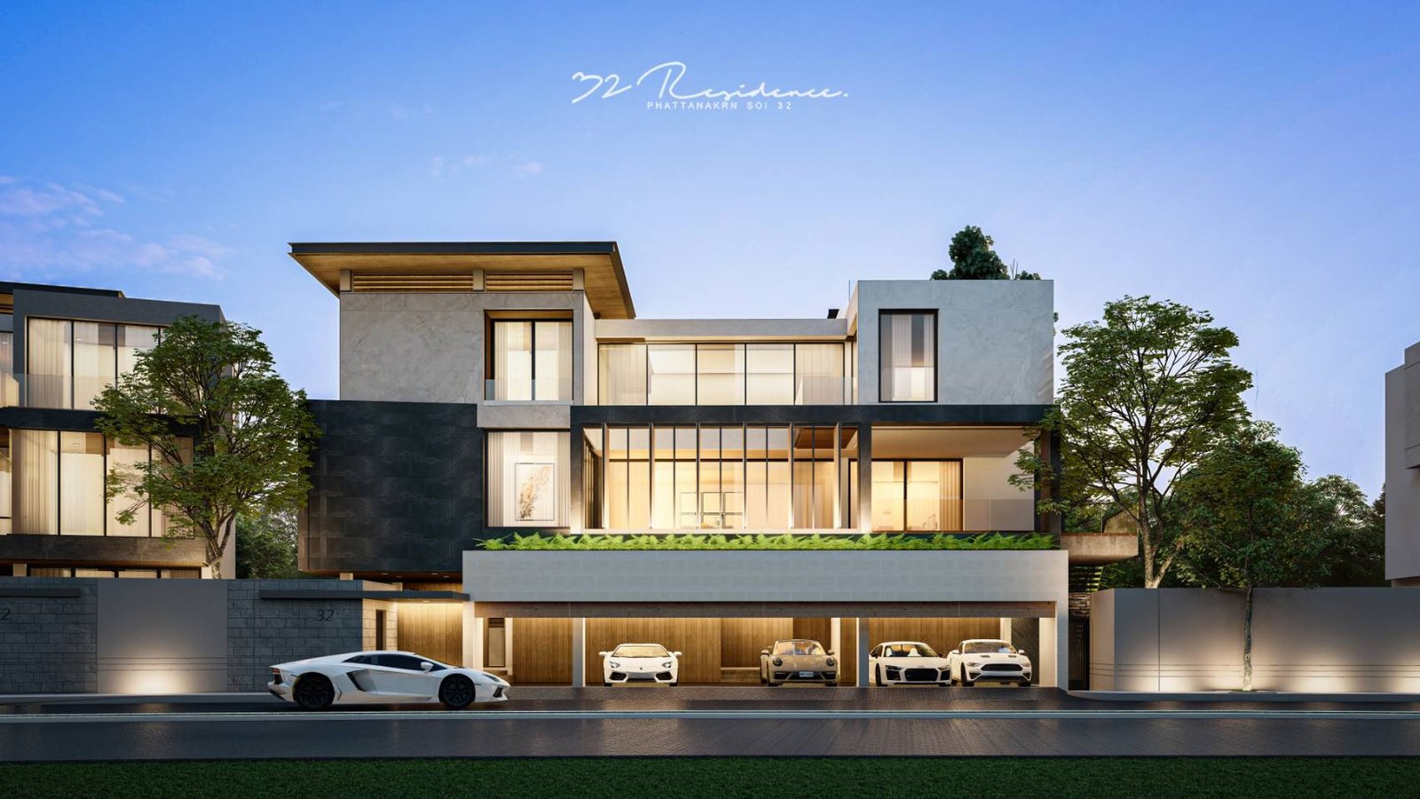 แนะนำบ้านหรูสไตล์โมเดิร์นสุดเงียบสงบ