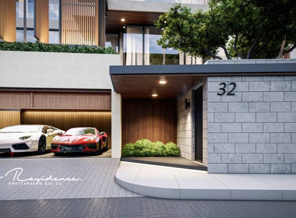 บ้านหรูสไตล์โมเดิร์นสุดเงียบสงบ